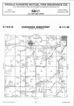 Carimona Township, Preston, Directory Map, Fillmore County 2006